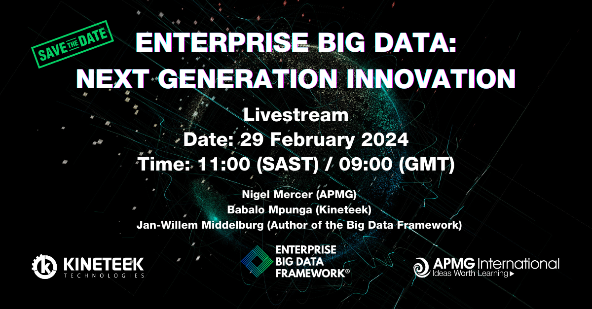 EBD Kineteek Save the Date Kineteek Big Data Webinar